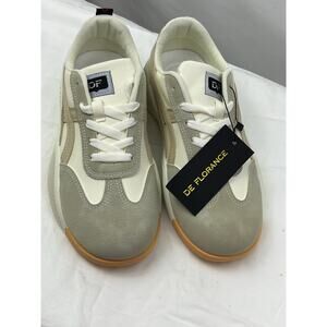 NWT De Florance Women’s 8.5 Vintage Lace-Up Sneakers Retro Style Casual Shoes